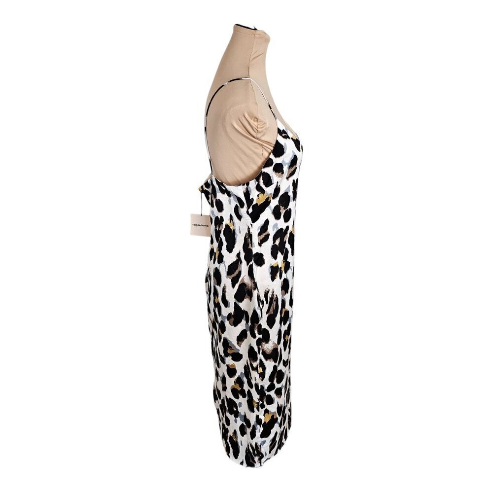 Superdown NWT Fierra Midi Dress Leopard Print Sz L - Picture 7 of 13